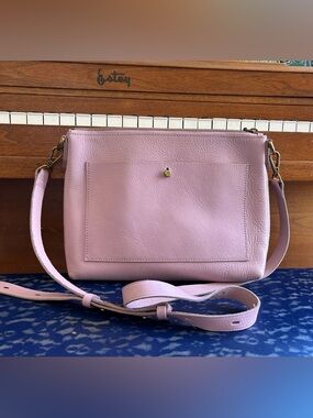 Madewell Transport Shoulder Crossbody Leather Bag Warm Thistle